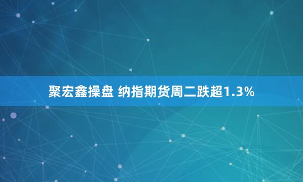 聚宏鑫操盘 纳指期货周二跌超1.3%
