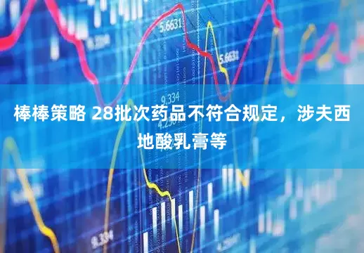 棒棒策略 28批次药品不符合规定，涉夫西地酸乳膏等